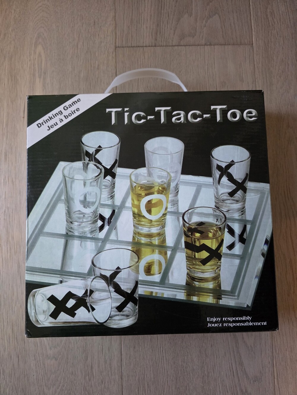 New Tic-Tac-Toe Drinking Game Shot Glass Set 8 Shot Glasses × 30 ML